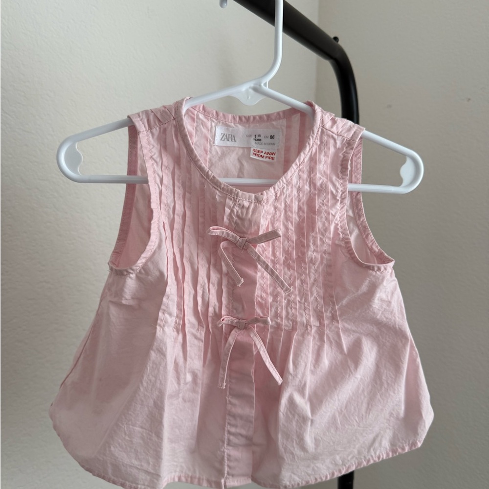 Zara Light Pink Toddler Top